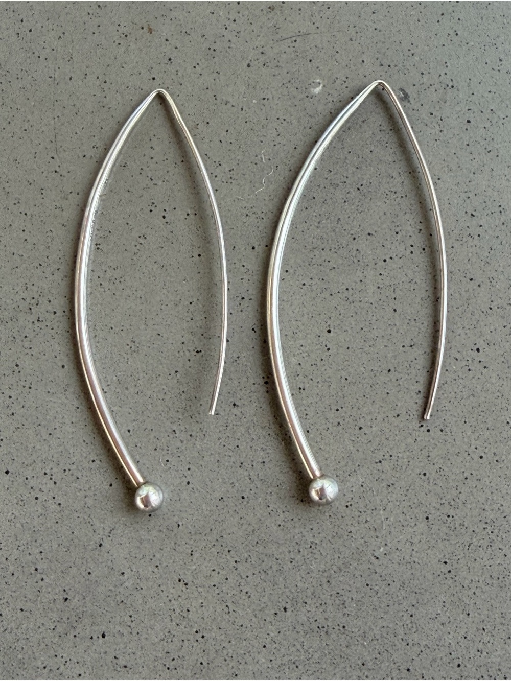 Silpada Sterling Silver Curved Threader Earrings